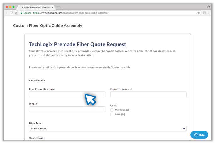 TechLogix Premade Fiber Builder