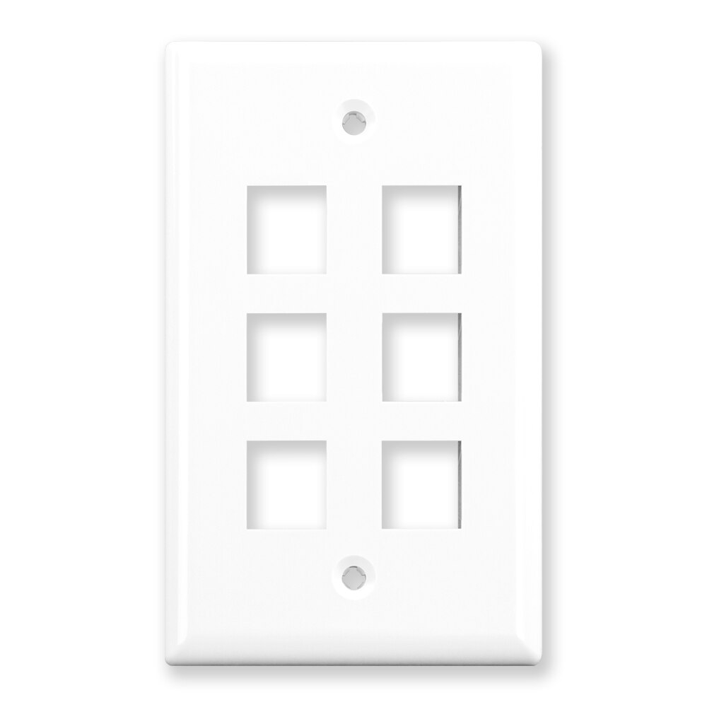 Single gang keystone wallplates